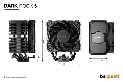 BE QUIET! Chłodzenie CPU be quiet! DARK ROCK 5 BE QUIET! Chłodzenie CPU be quiet! DARK ROCK 5