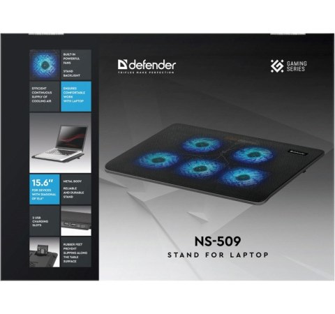 Defender DEFENDER PODSTAWKA CHŁODZĄCA POD LAPTOPA NS-509 15.6" 5W 2XUSB 29509 Defender DEFENDER PODSTAWKA CHŁODZĄCA POD LAPTOPA NS-509 15.6" 5W 2XUSB 29509