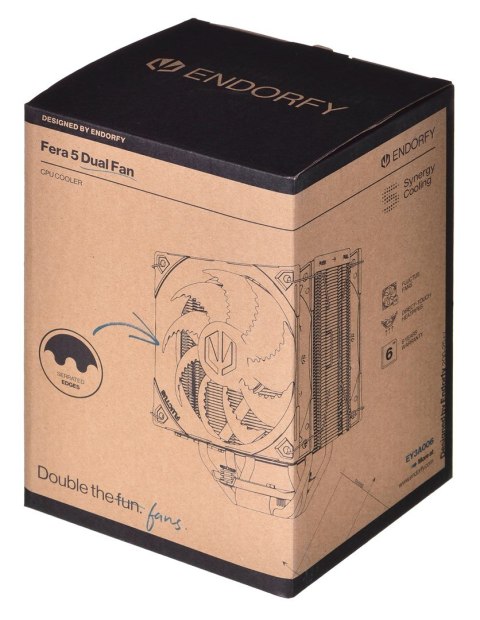 ENDORFY Chłodzenie powietrzne ENDORFY Fera 5 Dual Fan ENDORFY Chłodzenie powietrzne ENDORFY Fera 5 Dual Fan