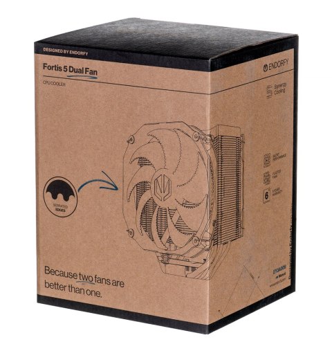 ENDORFY Chłodzenie powietrzne ENDORFY Fortis 5 Dual Fan ENDORFY Chłodzenie powietrzne ENDORFY Fortis 5 Dual Fan