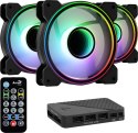Aerocool Wentylator + Hub AEROCOOL PGS MIRAGE 12 ARGB PRO (3x120)
