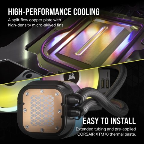 Corsair Chłodzenie wodne Corsair iCUE LINK H100i RGB Black Corsair Chłodzenie wodne Corsair iCUE LINK H100i RGB Black