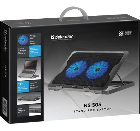 Defender DEFENDER PODSTAWKA CHŁODZĄCA POD LAPTOPA NS-503 15.6"-17" 2W 2XUSB 29503 Defender DEFENDER PODSTAWKA CHŁODZĄCA POD LAPTOPA NS-503 15.6"-17" 2W 2XUSB 29503