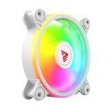 SAVIO SAVIO ZESTAW 4 WENTYLATORÓW ARGB 120 MM WRAZ Z KONTROLEREM ORAZ PILOTEM FAN-01 WHITE