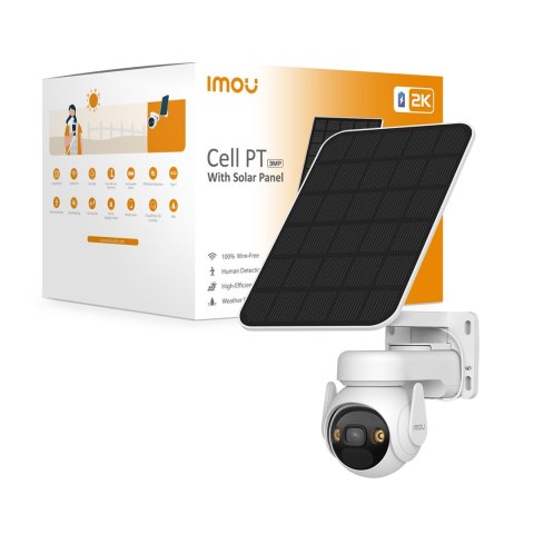 Imou Kamera IP IMOU Cell PT kit 3MP bezprzewodowa z panelem solarnym Imou Kamera IP IMOU Cell PT kit 3MP bezprzewodowa z panelem solarnym