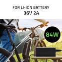 Qoltec QOLTEC ŁADOWARKA DO BATERII ROWERU ELEKTRYCZNEGO 36V | 42V | 2A | 5.5*2.1