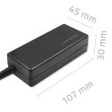 Qoltec QOLTEC ZASILACZ DO MONITORA LG 25W | 19V | 1.3A | 6.5*4.4 |+KABEL ZASILAJĄCY