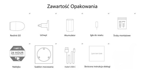 Reolink Kamera W-Fi bateryjna 4G Reolink Go Series G340 Reolink Kamera W-Fi bateryjna 4G Reolink Go Series G340