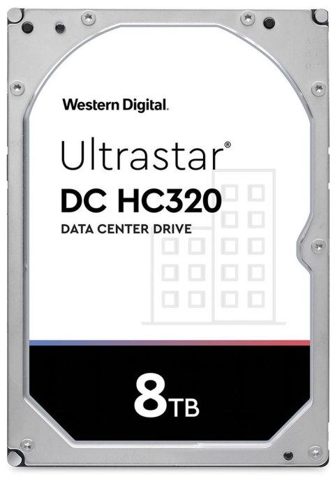 Western Digital Dysk serwerowy HDD Western Digital Ultrastar DC HC320 (7K8) HUS728T8TAL5204 (8 TB; 3.5"; SAS3) Western Digital Dysk serwerowy HDD Western Digital Ultrastar DC HC320 (7K8) HUS728T8TAL5204 (8 TB; 3.5"; SAS3)
