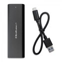 Qoltec QOLTEC OBUDOWA DO DYSKÓW KIESZEŃ M.2 SATA SSD | NVME | USB TYP C