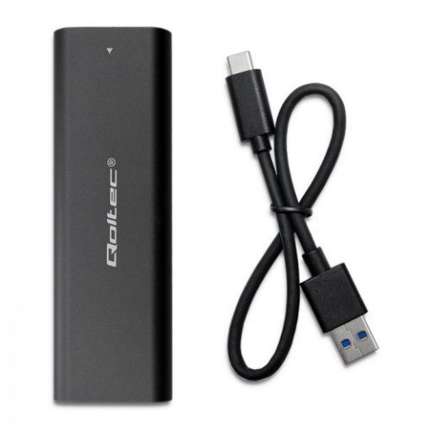 Qoltec QOLTEC OBUDOWA DO DYSKÓW KIESZEŃ M.2 SATA SSD | NVME | USB TYP C Qoltec QOLTEC OBUDOWA DO DYSKÓW KIESZEŃ M.2 SATA SSD | NVME | USB TYP C