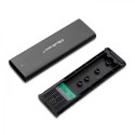 Qoltec QOLTEC OBUDOWA DO DYSKÓW KIESZEŃ M.2 SATA SSD | NVME | USB TYP C