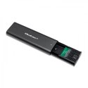 Qoltec QOLTEC OBUDOWA DO DYSKÓW KIESZEŃ M.2 SATA SSD | NVME | USB TYP C
