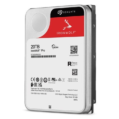Seagate Dysk HDD Seagate IronWolf Pro (20 TB; 256MB; 3.5"; SATA) Seagate Dysk HDD Seagate IronWolf Pro (20 TB; 256MB; 3.5"; SATA)