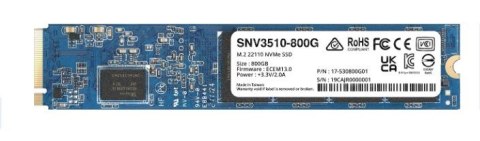 Synology Dysk SSD Synology Plus Series 800GB M.2 (22x110) NVMe PCIe 3.0x4 SNV3510-800G (DWPD 0.7) Synology Dysk SSD Synology Plus Series 800GB M.2 (22x110) NVMe PCIe 3.0x4 SNV3510-800G (DWPD 0.7)
