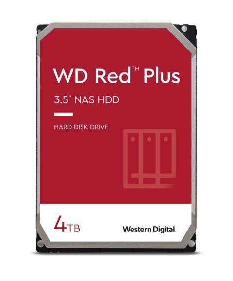 Dysk HDD WD Red Plus WD40EFPX (4 TB ; 3.5"; 256 MB; 5400 obr/min)