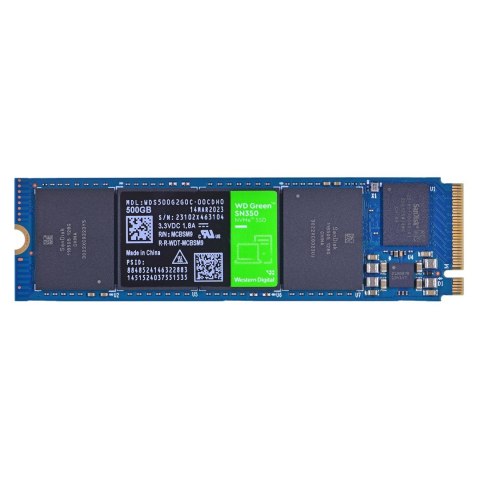WD Dysk SSD WD Green SN350 WDS500G2G0C (500GB ; M.2 ; PCIe NVMe 3.0 x4) WD Dysk SSD WD Green SN350 WDS500G2G0C (500GB ; M.2 ; PCIe NVMe 3.0 x4)