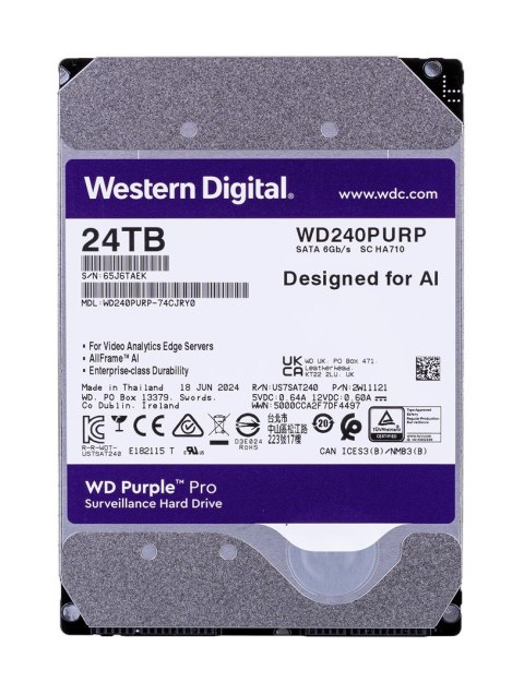 WD HDD WD Purple Pro 24TB SATA WD240PURP