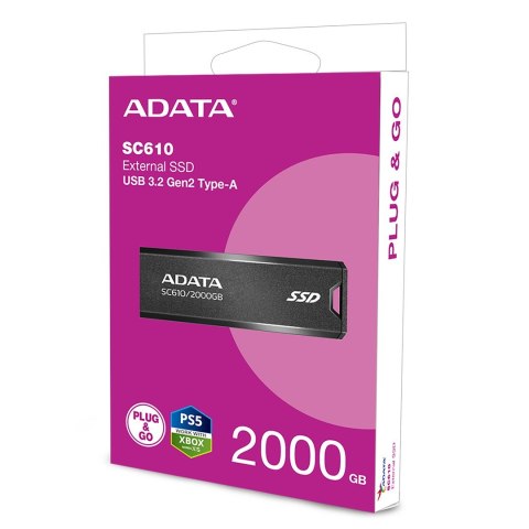 ADATA ADATA DYSK SSD SC610 2TB BLACK ADATA ADATA DYSK SSD SC610 2TB BLACK