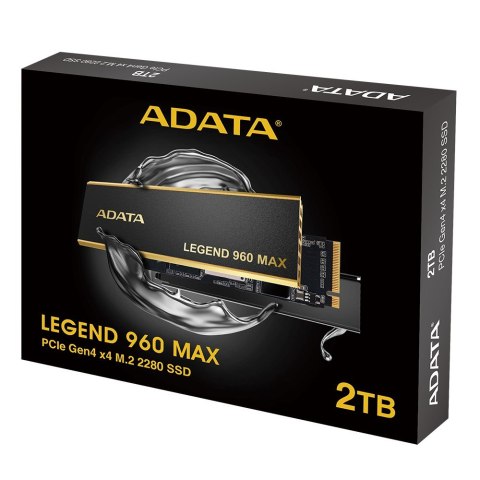 ADATA Dysk SSD ADATA Legend 960 MAX 2TB M.2 2280 PCI-E x4 Gen4 NVMe ADATA Dysk SSD ADATA Legend 960 MAX 2TB M.2 2280 PCI-E x4 Gen4 NVMe
