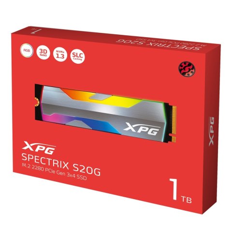 ADATA Dysk SSD ADATA XPG SPECTRIX S20G 500GB M.2 2280 PCIe Gen3x4 ADATA Dysk SSD ADATA XPG SPECTRIX S20G 500GB M.2 2280 PCIe Gen3x4