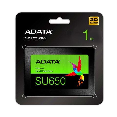 ADATA Dysk SSD ADATA Ultimate SU650 1TB 2.5" SATA III ADATA Dysk SSD ADATA Ultimate SU650 1TB 2.5" SATA III