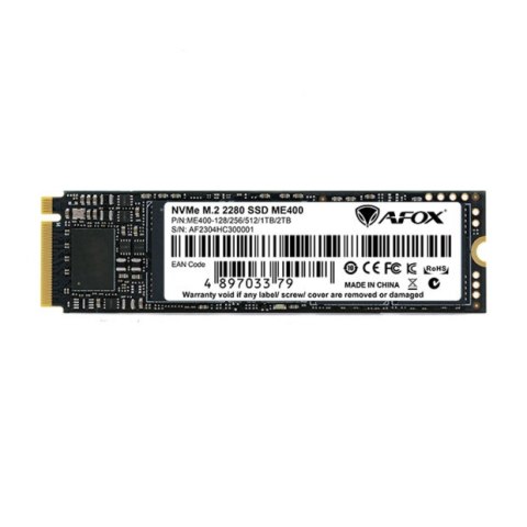 AFOX AFOX ME400 SSD M.2 PCI-E 4.0 X4 1TB TLC 7.3 / 5.2 GB/S NVME ME400-1024GN AFOX AFOX ME400 SSD M.2 PCI-E 4.0 X4 1TB TLC 7.3 / 5.2 GB/S NVME ME400-1024GN