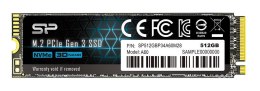 Silicon Power Dysk SSD Silicon Power A60 512GB M.2 PCIe NVMe Gen3x4 TLC 2200/1600 MB/s (SP512GBP34A60M28)