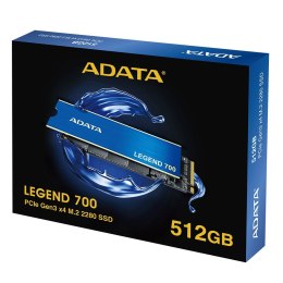 ADATA Dysk SSD ADATA LEGEND 700 512GB M.2 2280 PCIe Gen3 x4