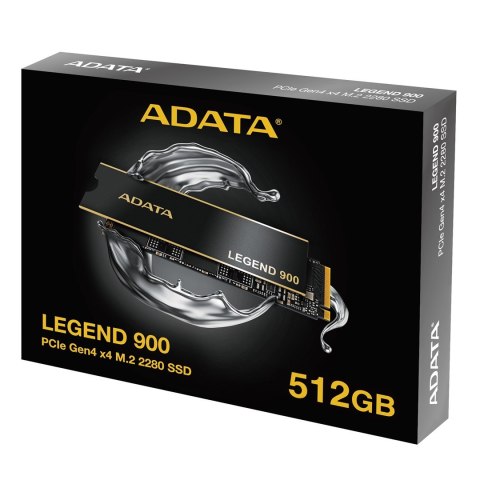 ADATA Dysk SSD ADATA Legend 900 ColorBox 512GB PCIe gen.4 ADATA Dysk SSD ADATA Legend 900 ColorBox 512GB PCIe gen.4