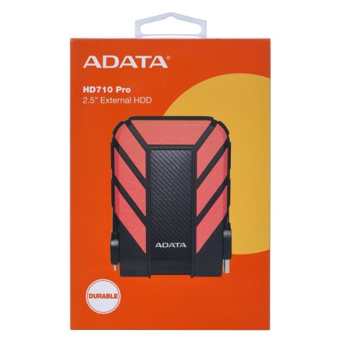 ADATA Dysk zewnętrzny HDD ADATA HD710 PRO (1TB; 2.5"; USB 3.2; czerwony) ADATA Dysk zewnętrzny HDD ADATA HD710 PRO (1TB; 2.5"; USB 3.2; czerwony)