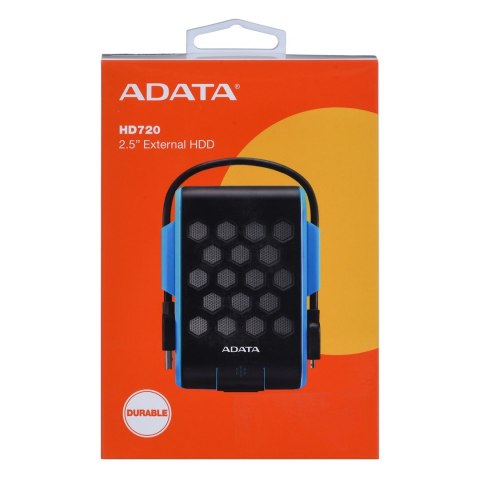 ADATA Dysk zewnętrzny HDD ADATA HD720 (1TB; 2.5"; USB 3.2; niebieski) ADATA Dysk zewnętrzny HDD ADATA HD720 (1TB; 2.5"; USB 3.2; niebieski)