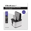 Qoltec QOLTEC STACJA DOKUJĄCA DO DYSKÓW HDD SSD 2.5" 3.5" | SATA III | USB 3.0 | SUPER SPEED 5GB/S | Z FUNKCJĄ KLONOWANIA OFFLINE