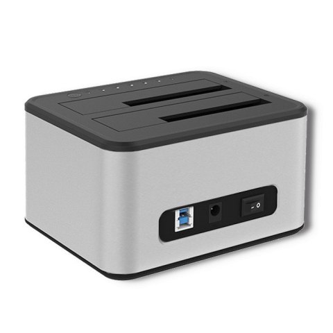 Qoltec QOLTEC STACJA DOKUJĄCA DYSKÓW 2XHDD/SSD 2.5"/3.5" SATA | USB 3.0 | KLONOWANIE Qoltec QOLTEC STACJA DOKUJĄCA DYSKÓW 2XHDD/SSD 2.5"/3.5" SATA | USB 3.0 | KLONOWANIE