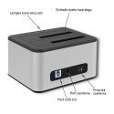 Qoltec QOLTEC STACJA DOKUJĄCA DYSKÓW 2XHDD/SSD 2.5"/3.5" SATA | USB 3.0 | KLONOWANIE