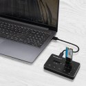 Qoltec QOLTEC STACJA DOKUJĄCA DYSKÓW 2X SSD M.2 SATA | NGFF | USB TYP C