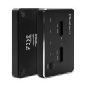 Qoltec QOLTEC STACJA DOKUJĄCA DYSKÓW 2X SSD M.2 SATA | NGFF | USB TYP C