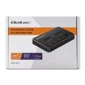 Qoltec QOLTEC STACJA DOKUJĄCA DYSKÓW 2X SSD M.2 SATA | NGFF | USB TYP C