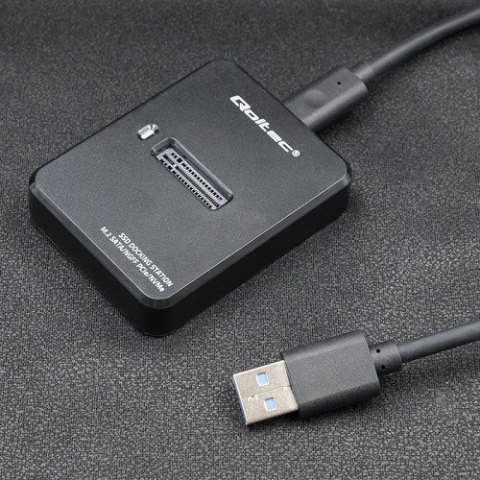 Qoltec QOLTEC STACJA DOKUJĄCA DYSKÓW SSD M.2 SATA/PCIE | NGFF/NVME | USB 3.1 Qoltec QOLTEC STACJA DOKUJĄCA DYSKÓW SSD M.2 SATA/PCIE | NGFF/NVME | USB 3.1