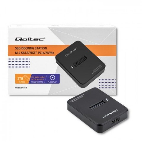 Qoltec QOLTEC STACJA DOKUJĄCA DYSKÓW SSD M.2 SATA/PCIE | NGFF/NVME | USB 3.1 Qoltec QOLTEC STACJA DOKUJĄCA DYSKÓW SSD M.2 SATA/PCIE | NGFF/NVME | USB 3.1