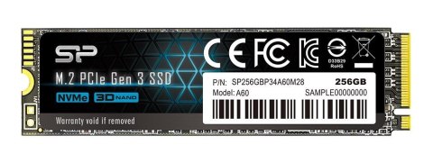 Silicon Power Dysk SSD Silicon Power A60 256GB M.2 PCIe NVMe Gen3x4 TLC 2100/1200 MB/s (SP256GBP34A60M28) Silicon Power Dysk SSD Silicon Power A60 256GB M.2 PCIe NVMe Gen3x4 TLC 2100/1200 MB/s (SP256GBP34A60M28)