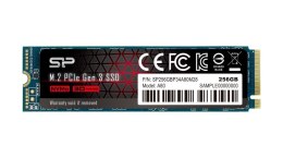 Silicon Power Dysk SSD Silicon Power A80 256GB M.2 PCIe NVMe Gen3x4 TLC 3100/1100 MB/s (SP256GBP34A80M28)