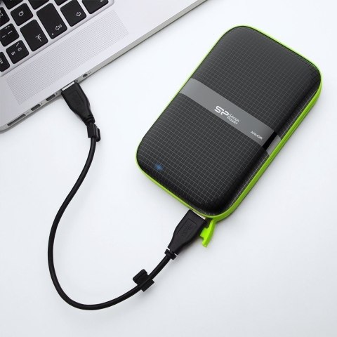 Silicon Power Dysk zewnętrzny HDD Silicon Power Armor A60 (1TB; 2.5"; USB 3.2; 5400 obr/min; Green-Black; SP010TBPHDA60S3K) Silicon Power Dysk zewnętrzny HDD Silicon Power Armor A60 (1TB; 2.5"; USB 3.2; 5400 obr/min; Green-Black; SP010TBPHDA60S3K)