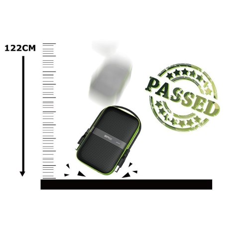 Silicon Power Dysk zewnętrzny HDD Silicon Power Armor A60 (1TB; 2.5"; USB 3.2; 5400 obr/min; Green-Black; SP010TBPHDA60S3K) Silicon Power Dysk zewnętrzny HDD Silicon Power Armor A60 (1TB; 2.5"; USB 3.2; 5400 obr/min; Green-Black; SP010TBPHDA60S3K)