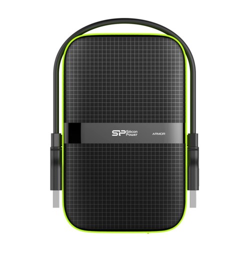 Silicon Power Dysk zewnętrzny HDD Silicon Power Armor A60 (4TB; 2.5"; USB 3.2; 5400 obr/min; Green-Black; SP040TBPHDA60S3K) Silicon Power Dysk zewnętrzny HDD Silicon Power Armor A60 (4TB; 2.5"; USB 3.2; 5400 obr/min; Green-Black; SP040TBPHDA60S3K)