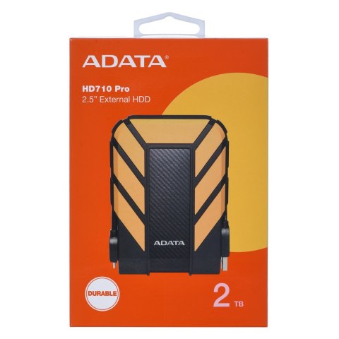 ADATA Dysk zewnętrzny HDD ADATA HD710 PRO (2TB; 2.5"; USB 3.2; żółty) ADATA Dysk zewnętrzny HDD ADATA HD710 PRO (2TB; 2.5"; USB 3.2; żółty)