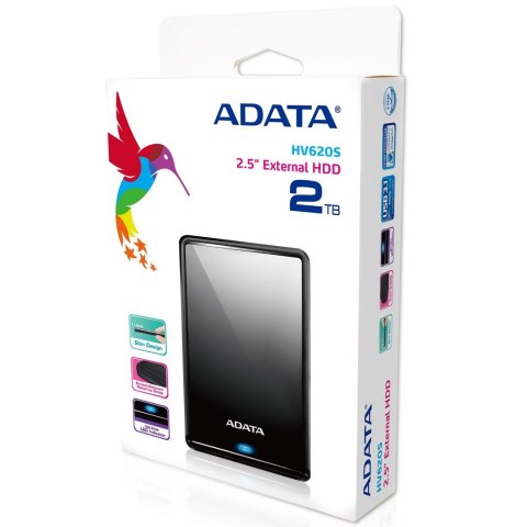 ADATA Dysk zewnętrzny HDD ADATA HV620S (2TB; 2.5"; USB 3.2; czarny) ADATA Dysk zewnętrzny HDD ADATA HV620S (2TB; 2.5"; USB 3.2; czarny)