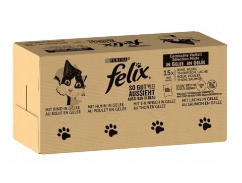 PURINA NESTLE PURINA Felix MIX Smaków - mokra karma dla kota - 120x85 g PURINA NESTLE PURINA Felix MIX Smaków - mokra karma dla kota - 120x85 g