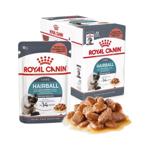 Royal Canin ROYAL CANIN FCN Hairball Care w sosie - mokra karma dla kota dorosłego - 12x85g Royal Canin ROYAL CANIN FCN Hairball Care w sosie - mokra karma dla kota dorosłego - 12x85g