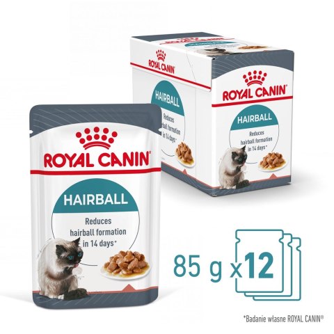 Royal Canin ROYAL CANIN FCN Hairball Care w sosie - mokra karma dla kota dorosłego - 12x85g Royal Canin ROYAL CANIN FCN Hairball Care w sosie - mokra karma dla kota dorosłego - 12x85g
